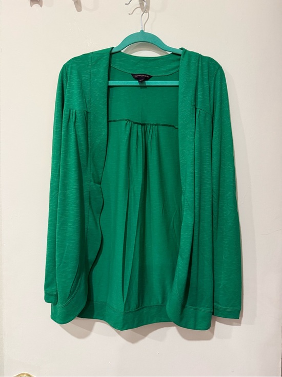 Banana Republic Sweaters - Banana Republic Bright Green Open-Front Sweater